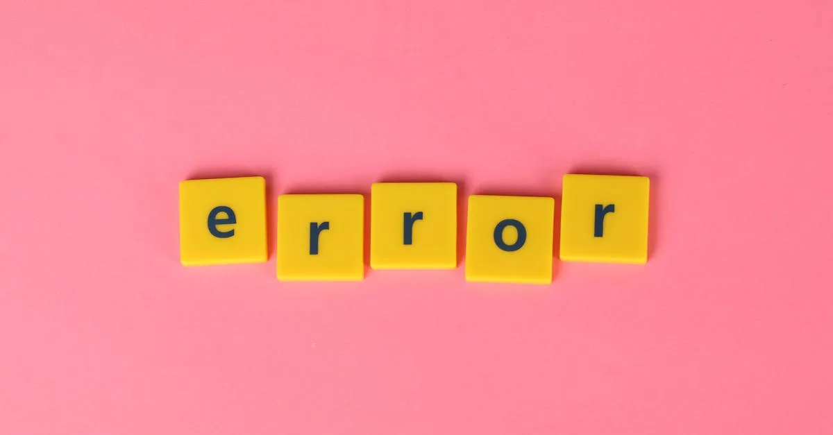 découvrez les différentes erreurs courantes et leurs solutions. apprenez à résoudre rapidement vos problèmes techniques et à optimiser votre expérience utilisateur. trouvez des conseils pratiques et des astuces pour éviter les erreurs fréquentes.