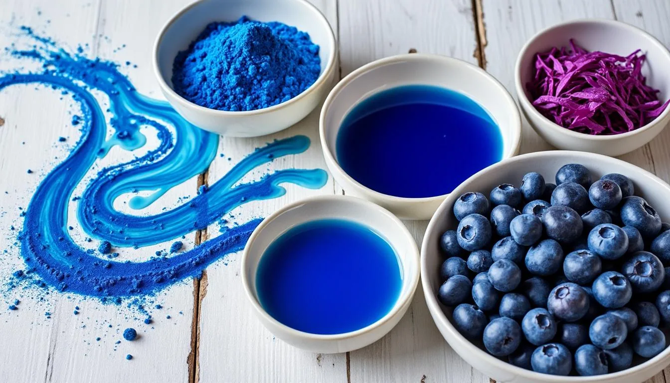 découvrez des alternatives naturelles aux colorants bleus artificiels pour une coloration saine et écologique de vos aliments et cosmétiques.